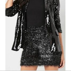 Black tinsel skirt